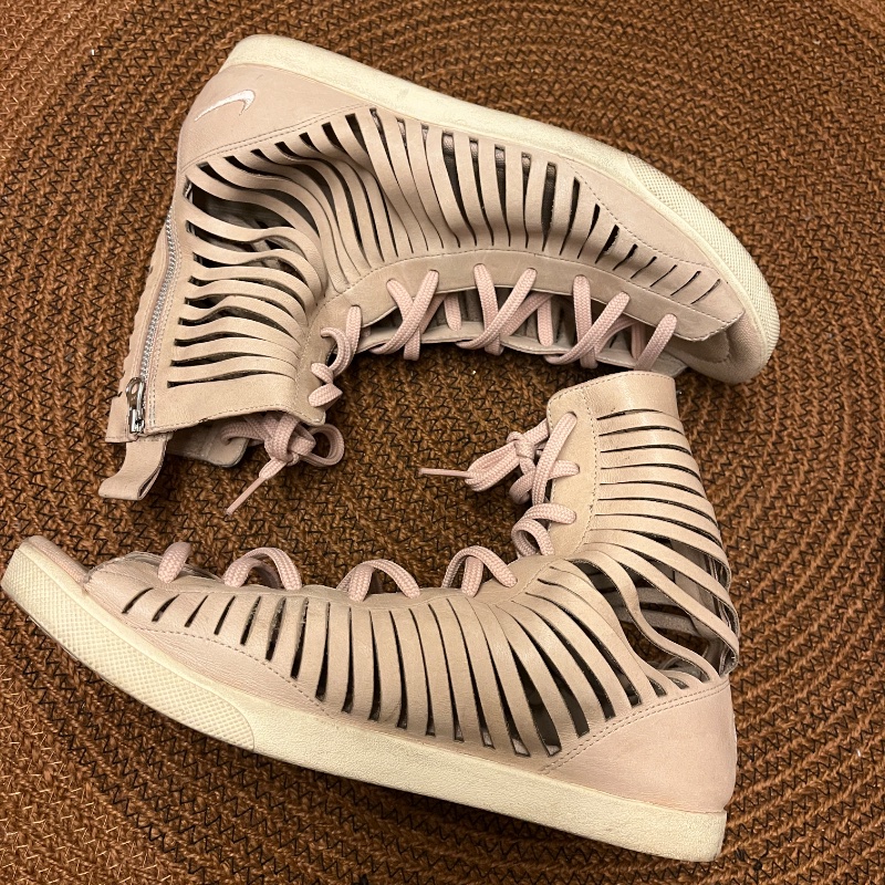 Nike Racquette Slice Gladiator 限量真皮裸色涼鞋-2