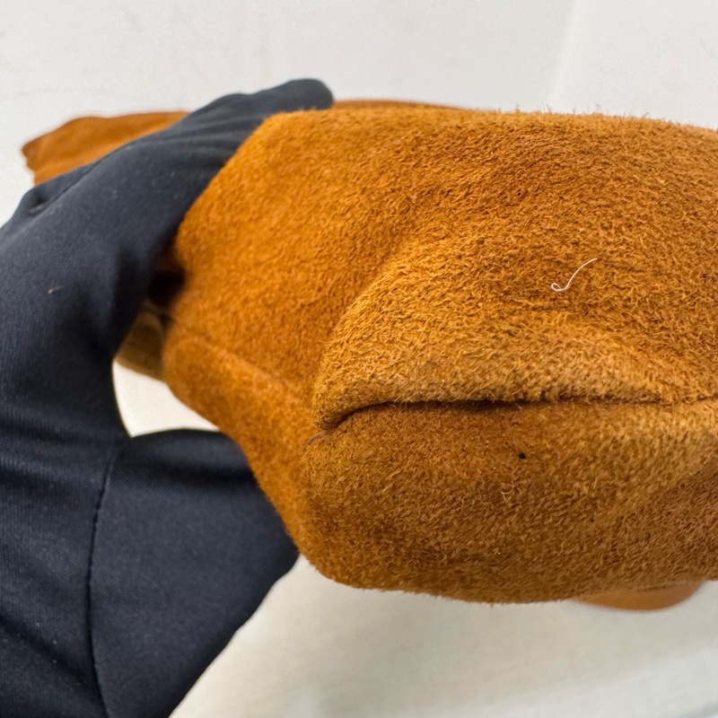 Hermes 麂皮拼皮革托特包-8