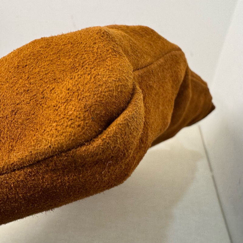 Hermes 麂皮拼皮革托特包-11