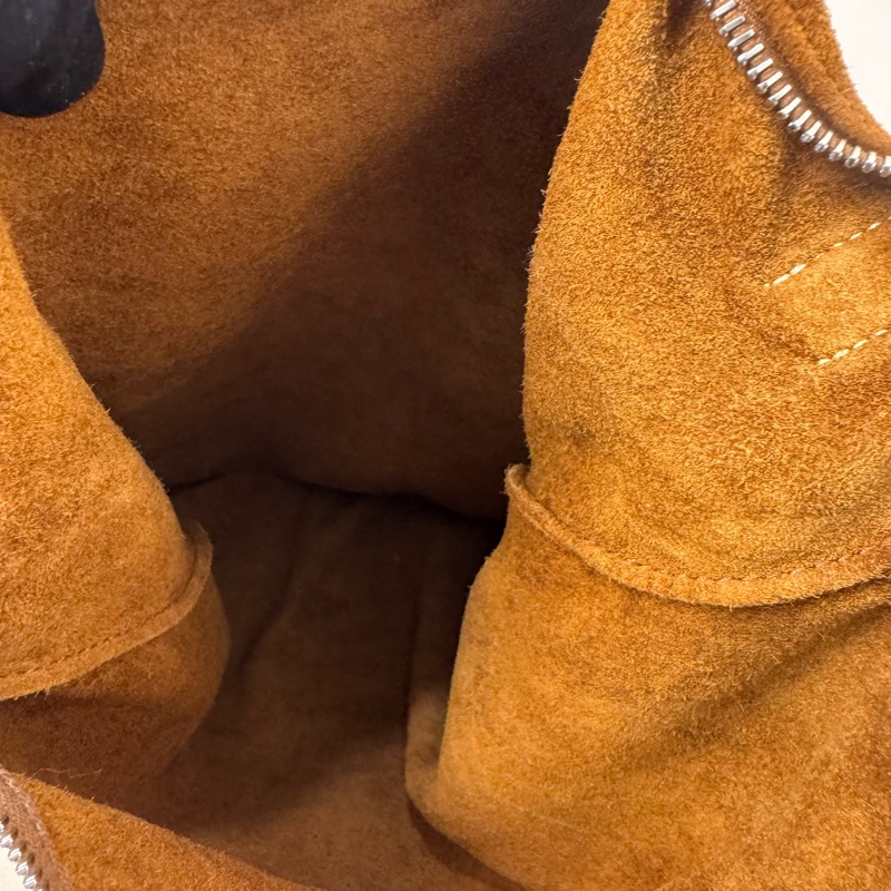 Hermes 麂皮拼皮革托特包-20