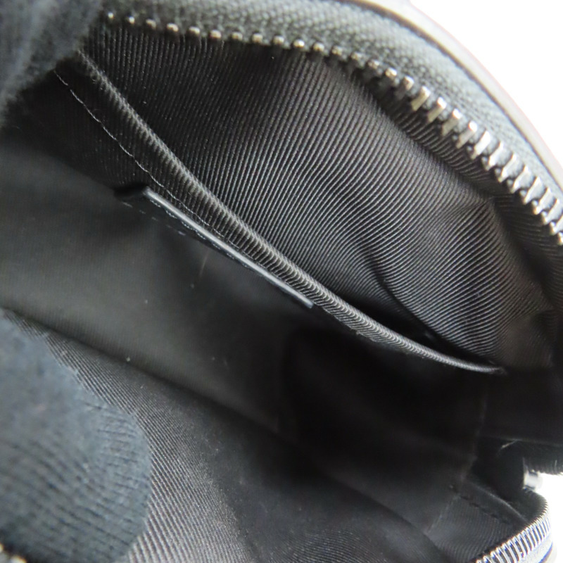 棕色帆布黑色絨布 Mini Soft Trunk 肩背包 M68970-6