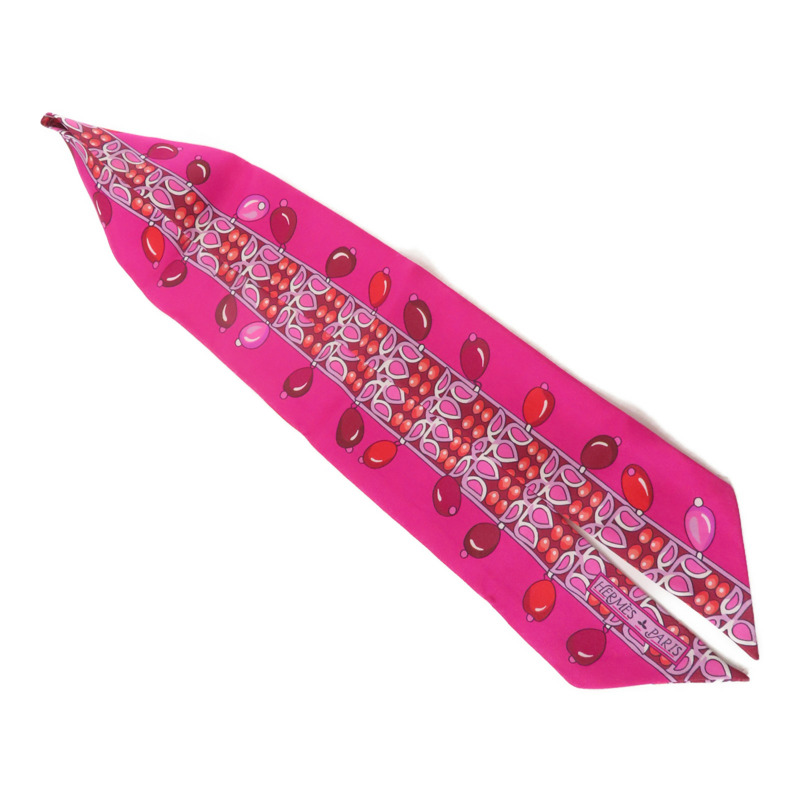 HERMES 絲質Twilly絲巾-2