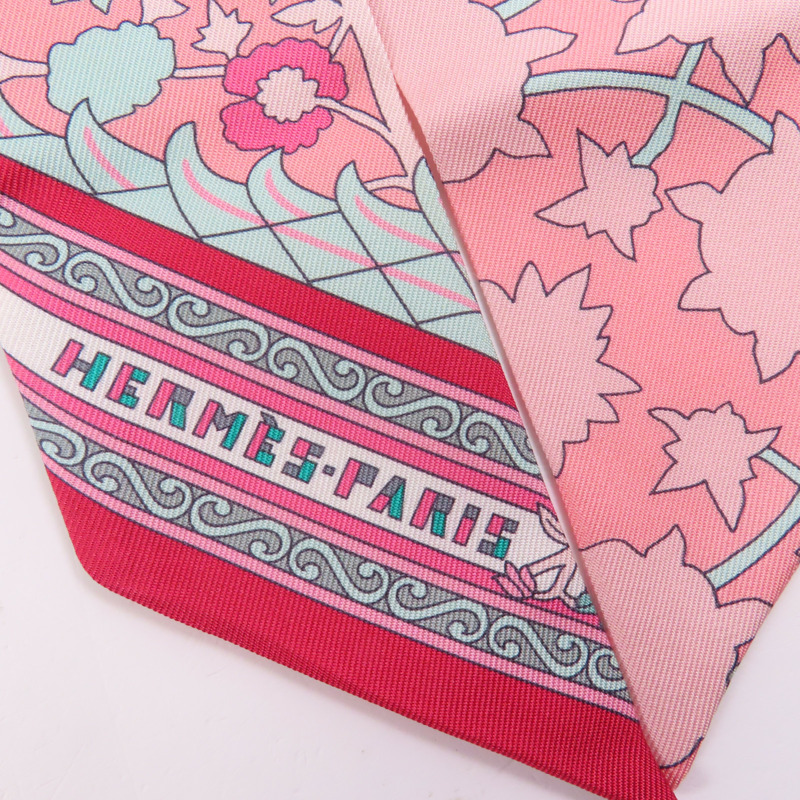 HERMES 絲質Twilly絲巾-3