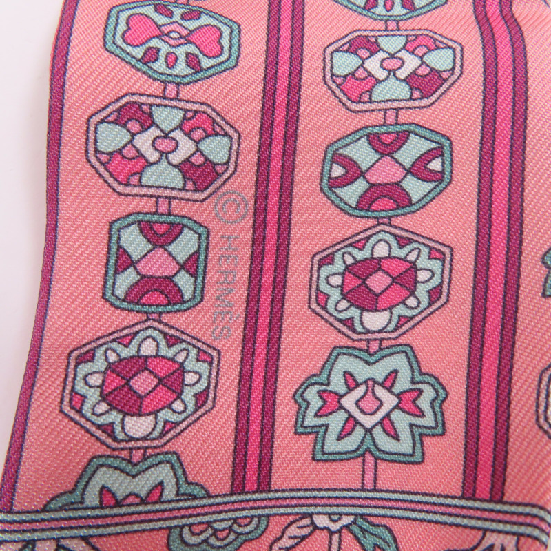 HERMES 絲質Twilly絲巾-6