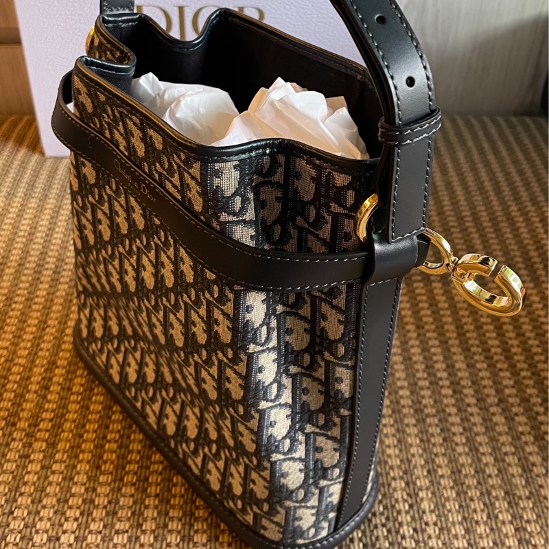 C'est Dior 中型包款 藍色 Dior Oblique 緹花-2