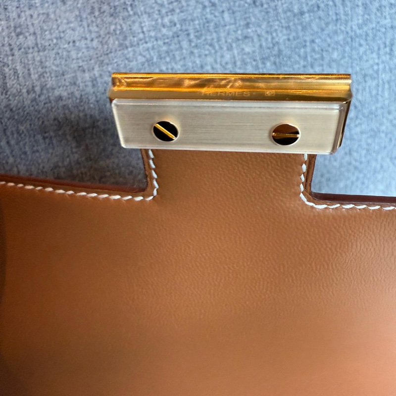 💖Hermes mini Constance💖 金棕金釦 K刻 全新全配-8