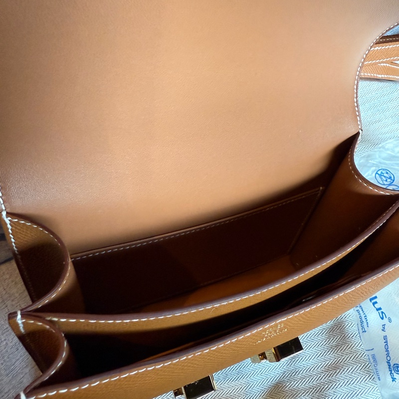 💖Hermes mini Constance💖 金棕金釦 K刻 全新全配-11