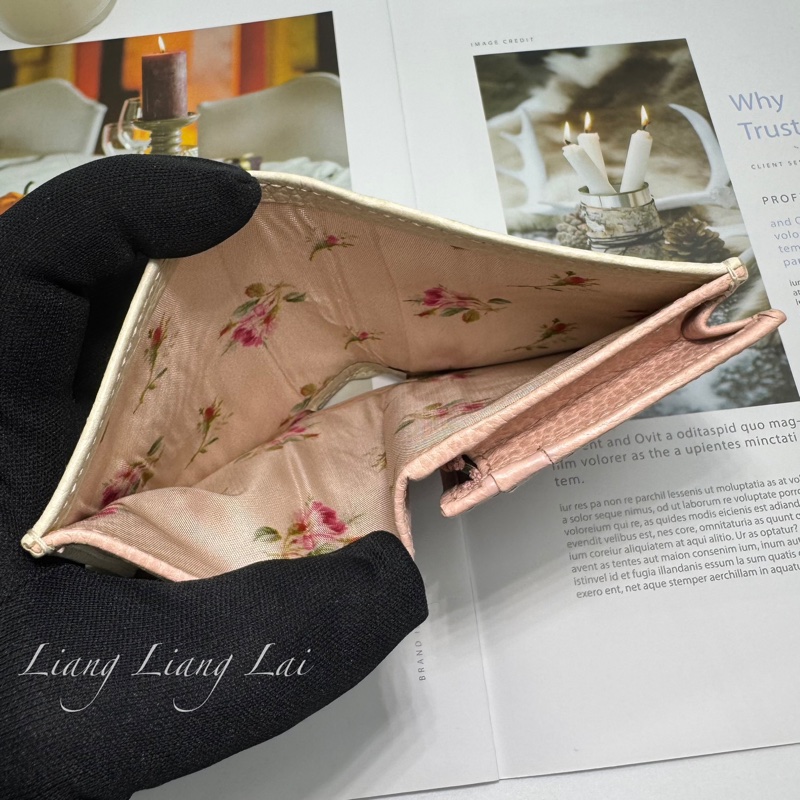 GUCCI經典蝴蝶結金屬 LOGO 卡夾-6