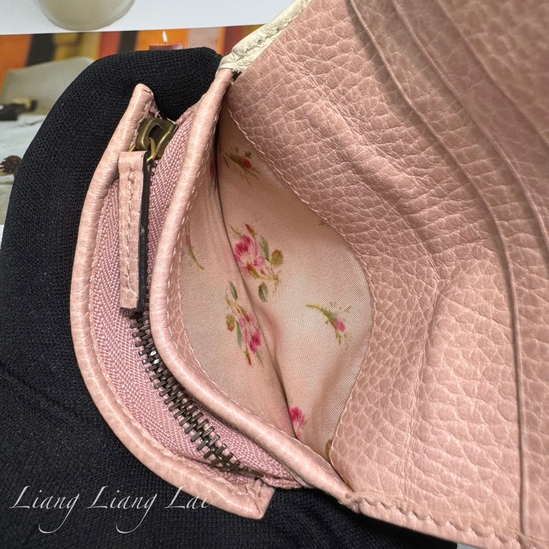 GUCCI經典蝴蝶結金屬 LOGO 卡夾-7