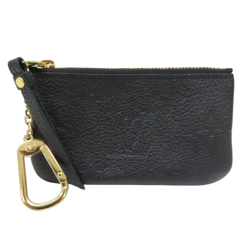 黑色 原花 壓紋 牛皮 Key Pouch 零錢包【LOUIS VUITTON LV 路易威登】 M80879-0
