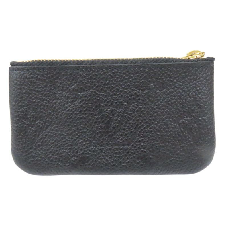 黑色 原花 壓紋 牛皮 Key Pouch 零錢包【LOUIS VUITTON LV 路易威登】 M80879-1