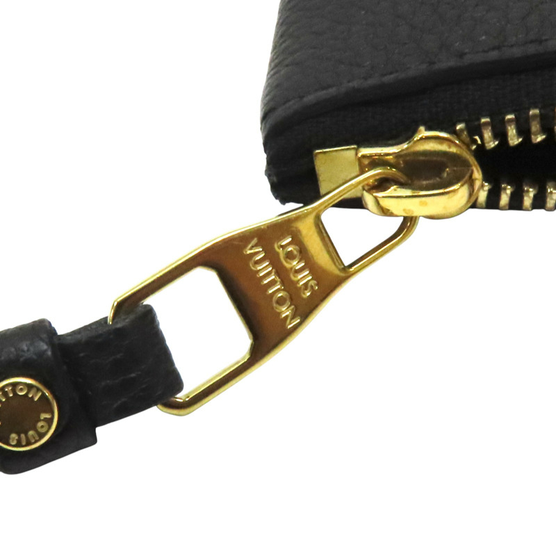 黑色 原花 壓紋 牛皮 Key Pouch 零錢包【LOUIS VUITTON LV 路易威登】 M80879-7