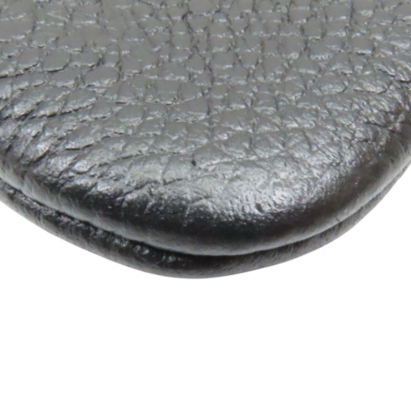 黑色 原花 壓紋 牛皮 Key Pouch 零錢包【LOUIS VUITTON LV 路易威登】 M80879-10