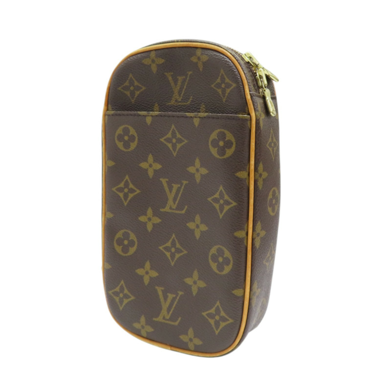 棕色 原花帆布 Pochette Gange 胸包 M51870-2