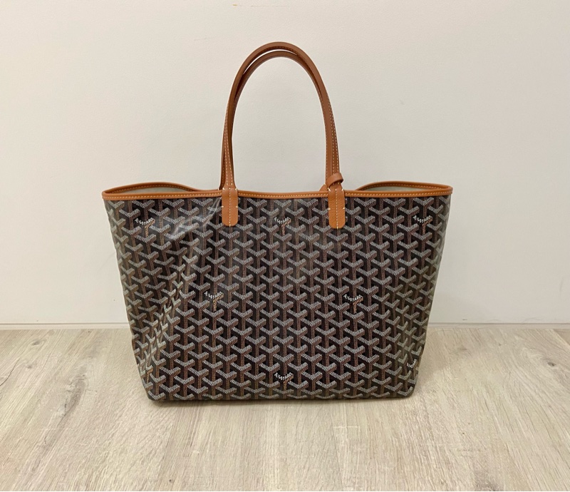 戈雅Goyard tote pm黑棕配色，超輕媽媽包/公事包/托特包-0