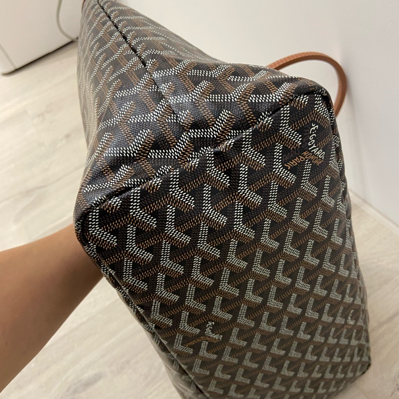 戈雅Goyard tote pm黑棕配色，超輕媽媽包/公事包/托特包-2