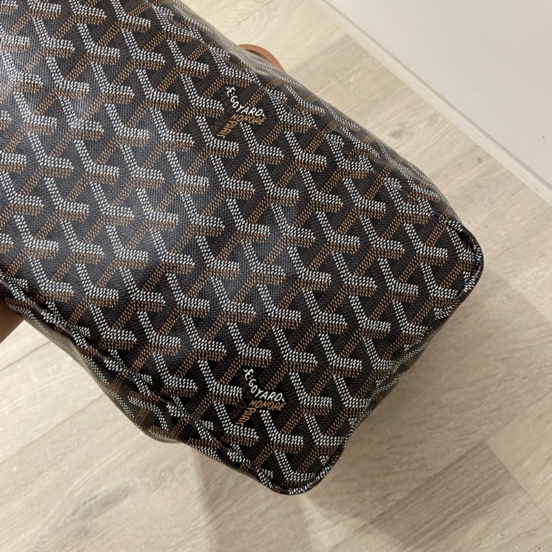 戈雅Goyard tote pm黑棕配色，超輕媽媽包/公事包/托特包-3