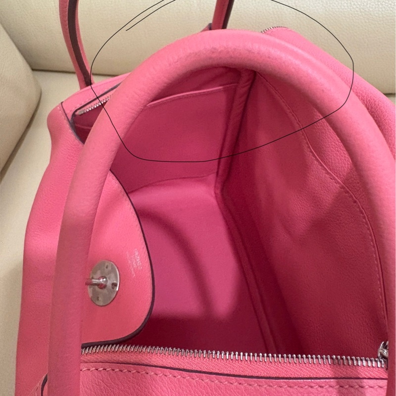 愛馬仕Hermes lindy26 唇膏粉 銀扣 c刻 26*18*14 肩帶長約42-15