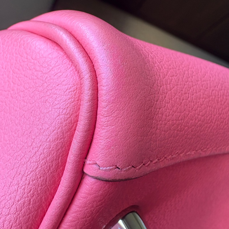 愛馬仕Hermes lindy26 唇膏粉 銀扣 c刻 26*18*14 肩帶長約42-19