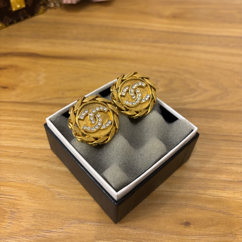 Chanel 香奈兒 鍍金 中古耳環耳夾-0