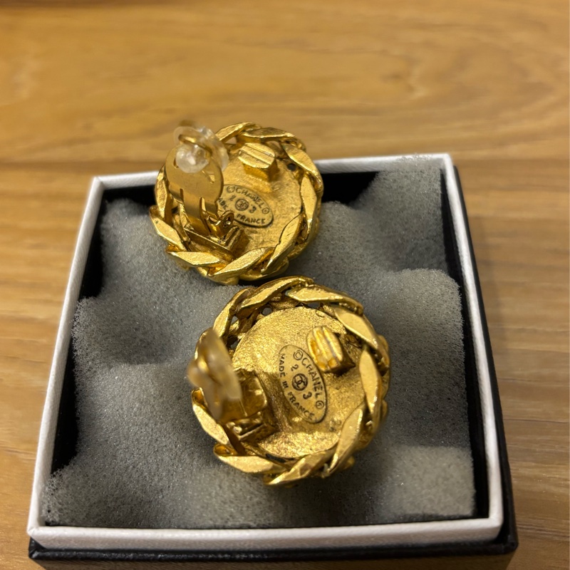 Chanel 香奈兒 鍍金 中古耳環耳夾-3