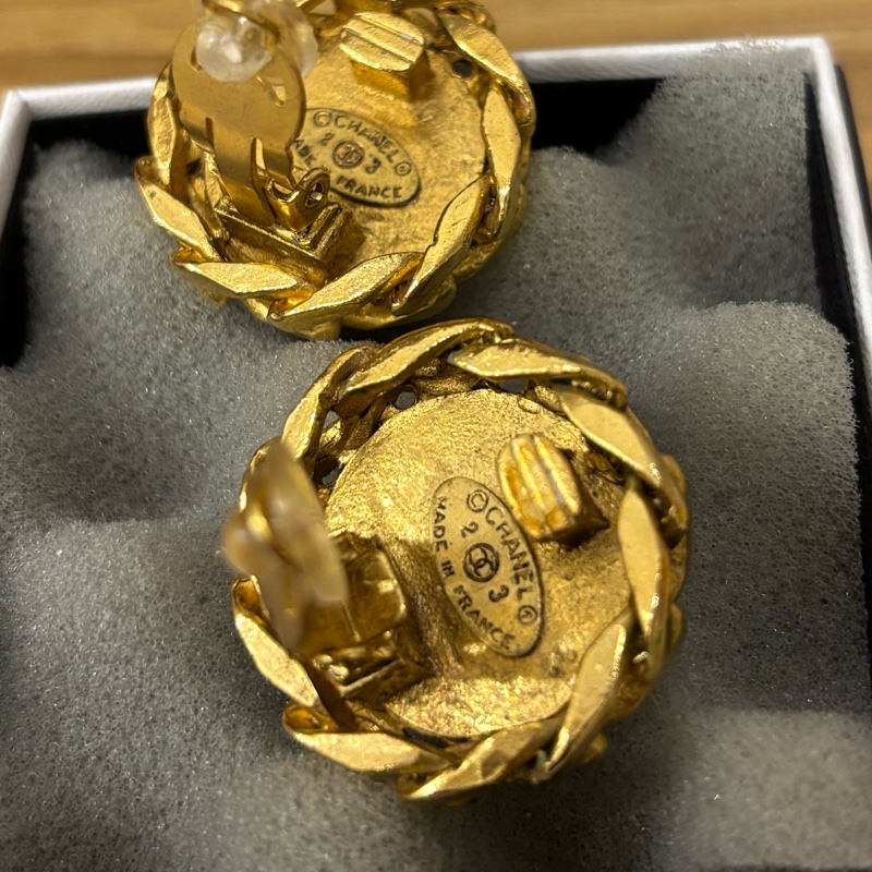 Chanel 香奈兒 鍍金 中古耳環耳夾-10