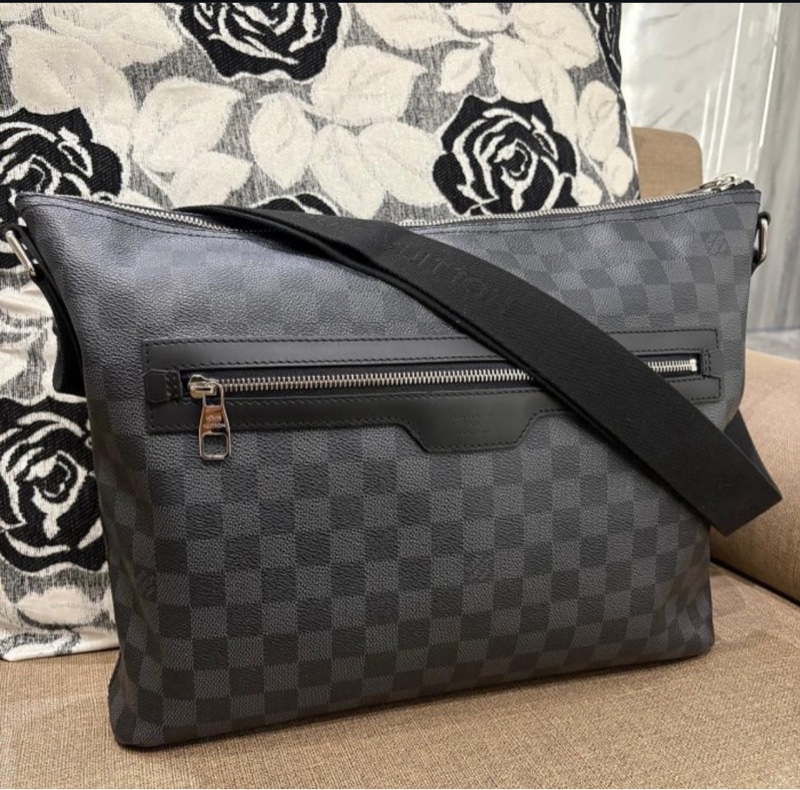 *SHIHNA名牌精品*LV Damier 系列MICK MM棋盤格肩/斜 背包-7