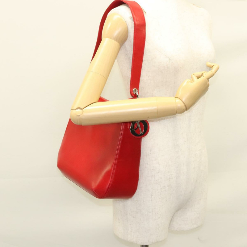 【日本直送】Christian Dior 肩背包 小羊皮 紅色 正品 119612-21