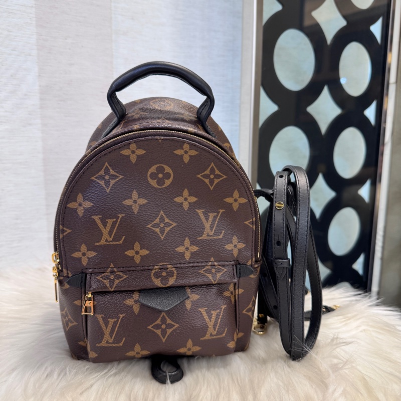 LV Plam Springs Mini老花小書包 晶片款 近全新-0