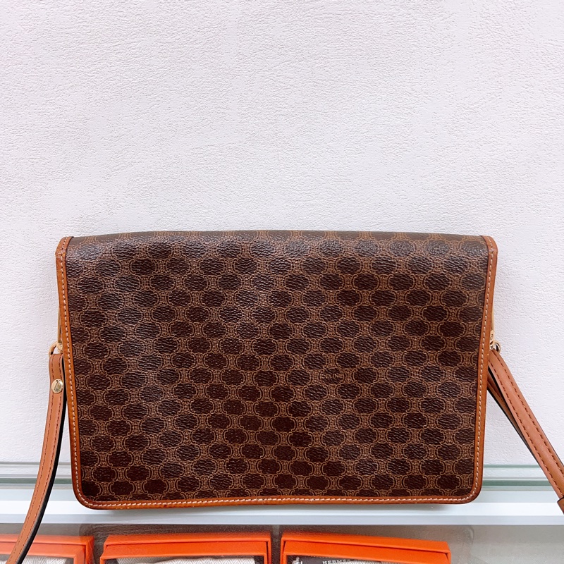 Celine macadam 中古老花手拿包 有肩帶-4