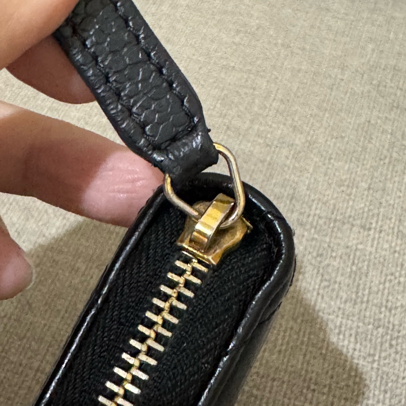 Chanel 香奈兒 荔枝牛皮金釦ㄇ字拉鍊 經典零錢包-23