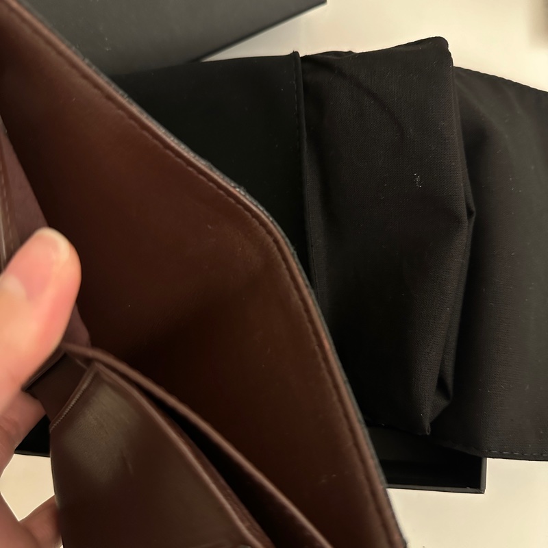 香奈兒荔枝三折短夾金扣💖-9