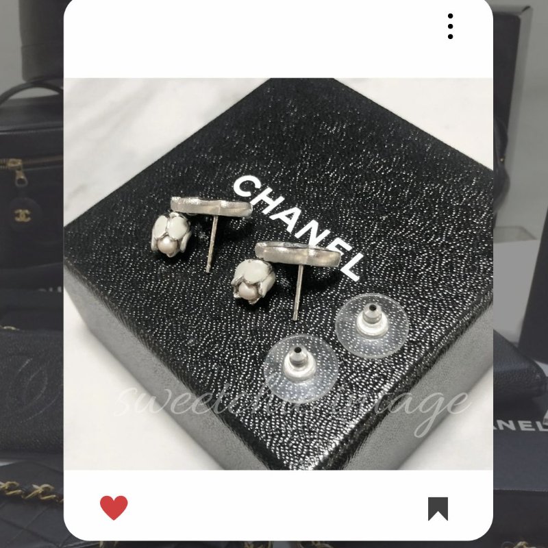 8月新品上架✨ 香奈兒 Chanel 銀色CC 鬱金香耳環 🔥 香奈兒熱賣款 香奈兒耳環 CHANEL EARRING-6