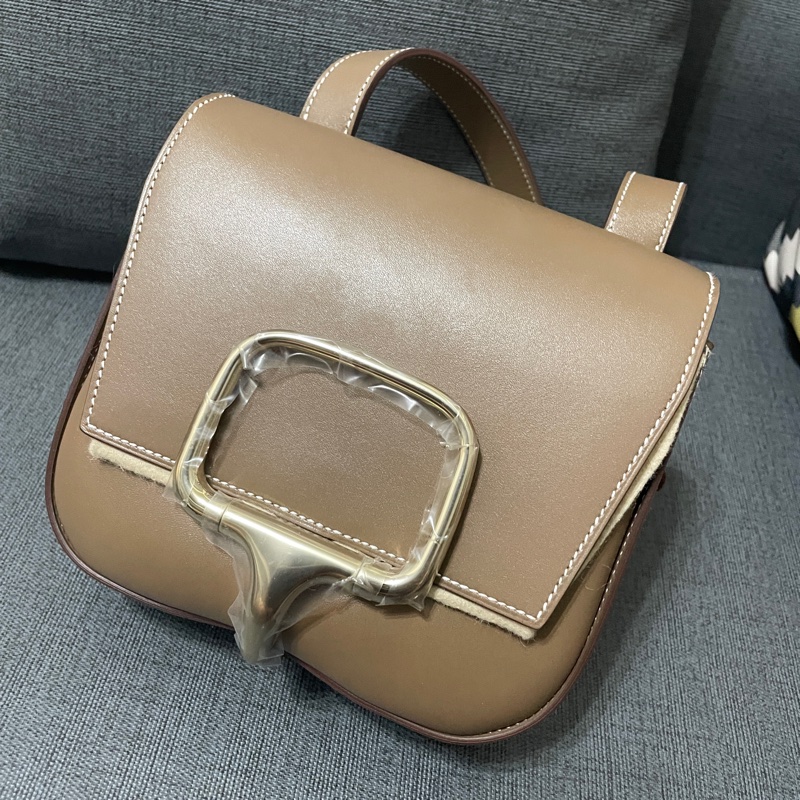 Hermes 愛馬仕 Della Cavalleria  Mini Della 屁股包大象灰金釦全新-0
