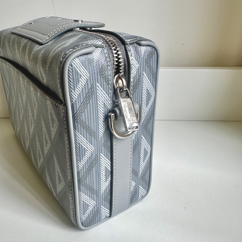 Dior迪奧lingot灰色斜挎包-16