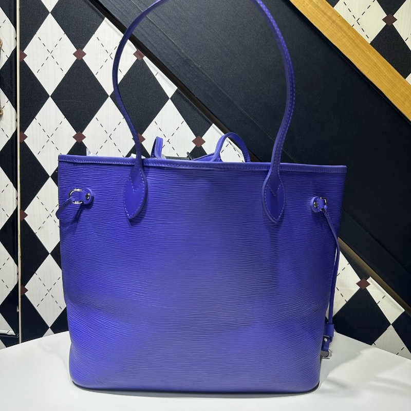 LV路易威登 Neverfull子母包藍色托特包Epi-1