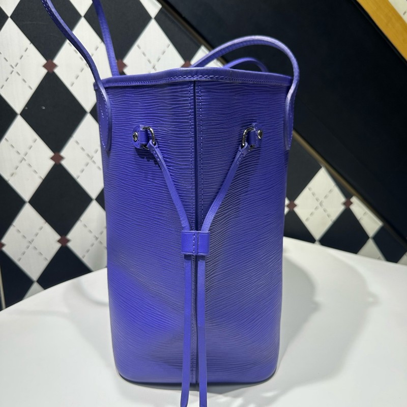 LV路易威登 Neverfull子母包藍色托特包Epi-4