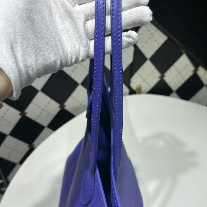 LV路易威登 Neverfull子母包藍色托特包Epi-6