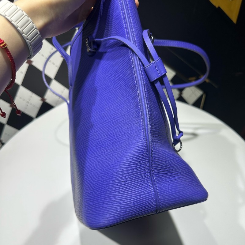 LV路易威登 Neverfull子母包藍色托特包Epi-8