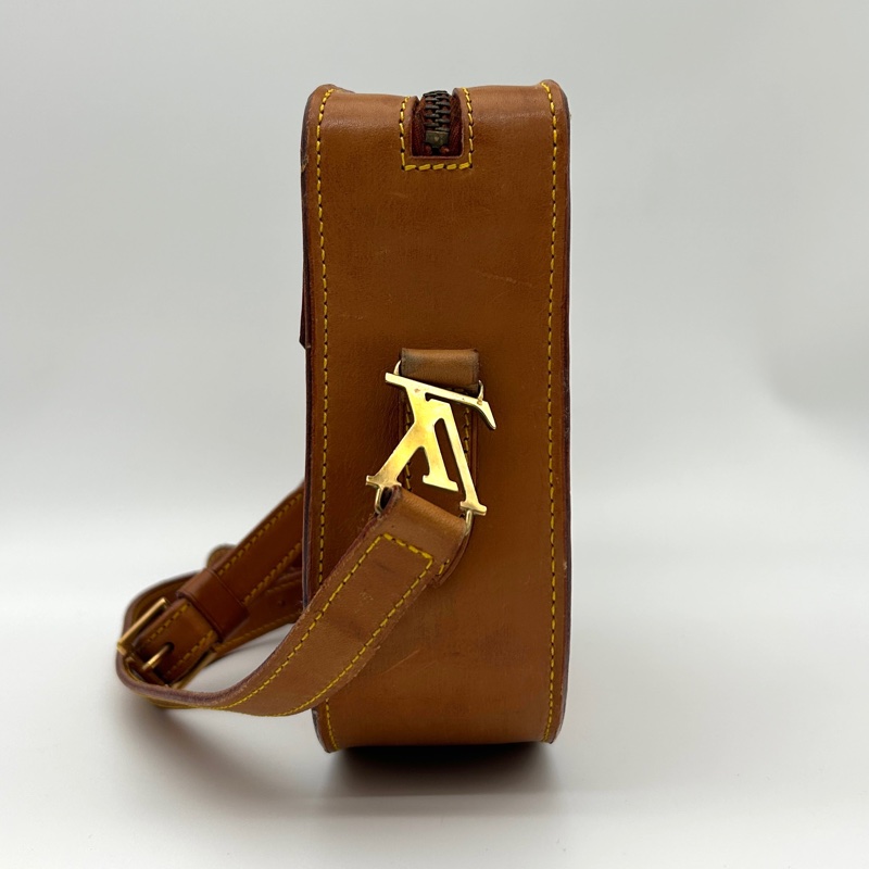 「JL精品代購」 Lv日本限定太妃色全皮馬鞍包-5