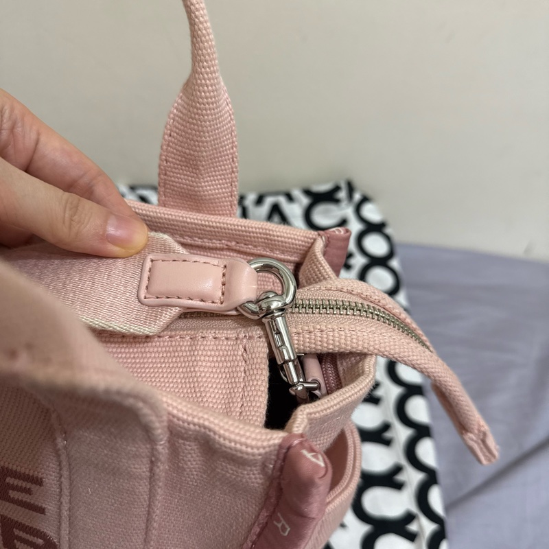 Marc Jacob’s  Traveler  mini tote 粉色 刺繡款 托特包 斜背包-26