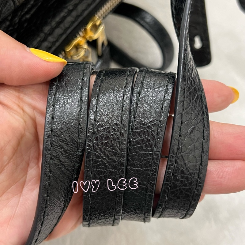 Balenciaga 巴黎世家 Square Cover 手提包 肩背包466541黑色皮革 斜背包手提包 正 二手精品-8