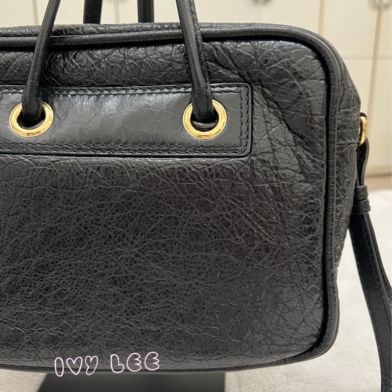 Balenciaga 巴黎世家 Square Cover 手提包 肩背包466541黑色皮革 斜背包手提包 正 二手精品-30