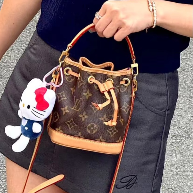 全網最低價😍Lv老花nano neo小水桶單肩斜挎包-1