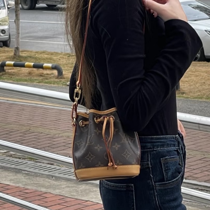 全網最低價😍Lv老花nano neo小水桶單肩斜挎包-7