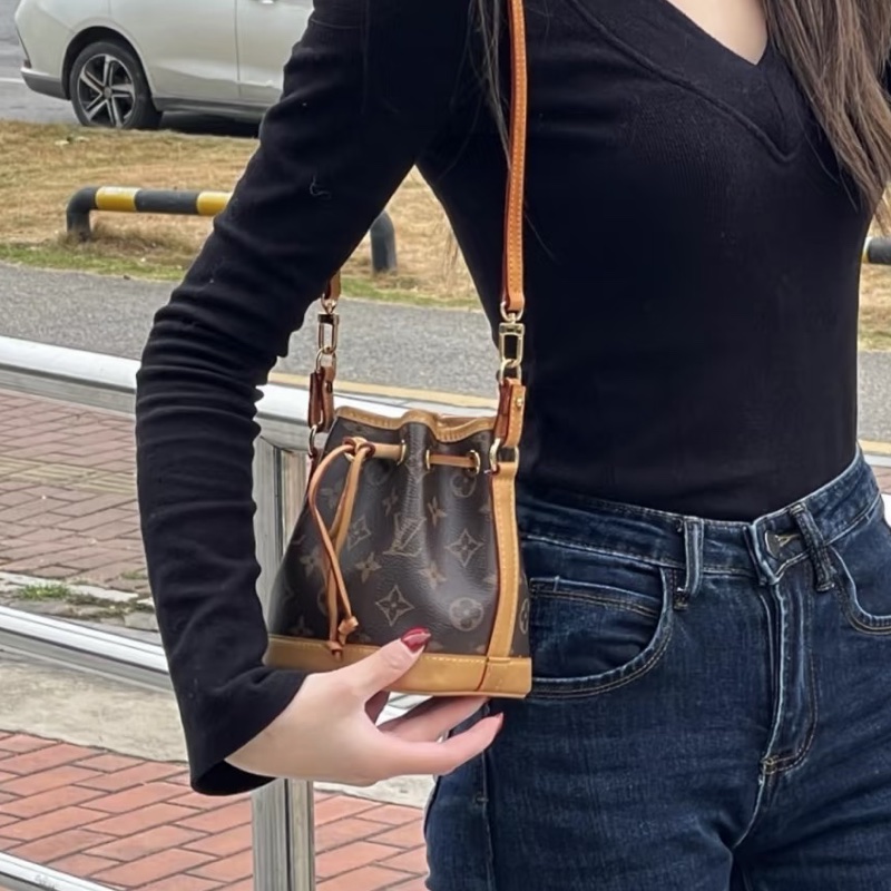 全網最低價😍Lv老花nano neo小水桶單肩斜挎包-9