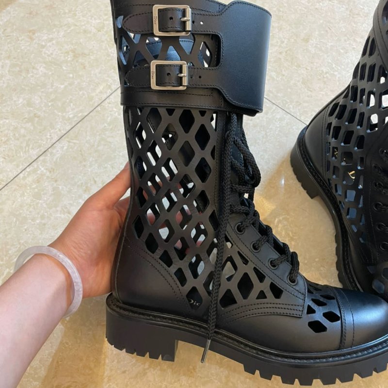 DIOR 裸空短靴 36號 穿兩次閒置 有防塵袋 原價6萬多-3