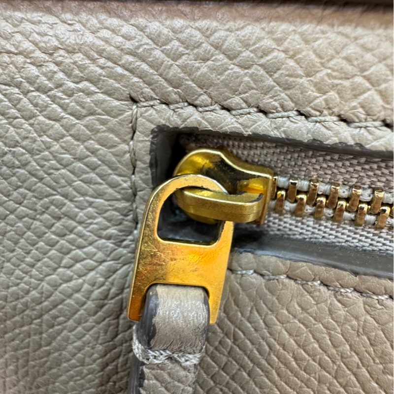 已售出 Celine belt mirco 奶茶色 手提肩背包-21