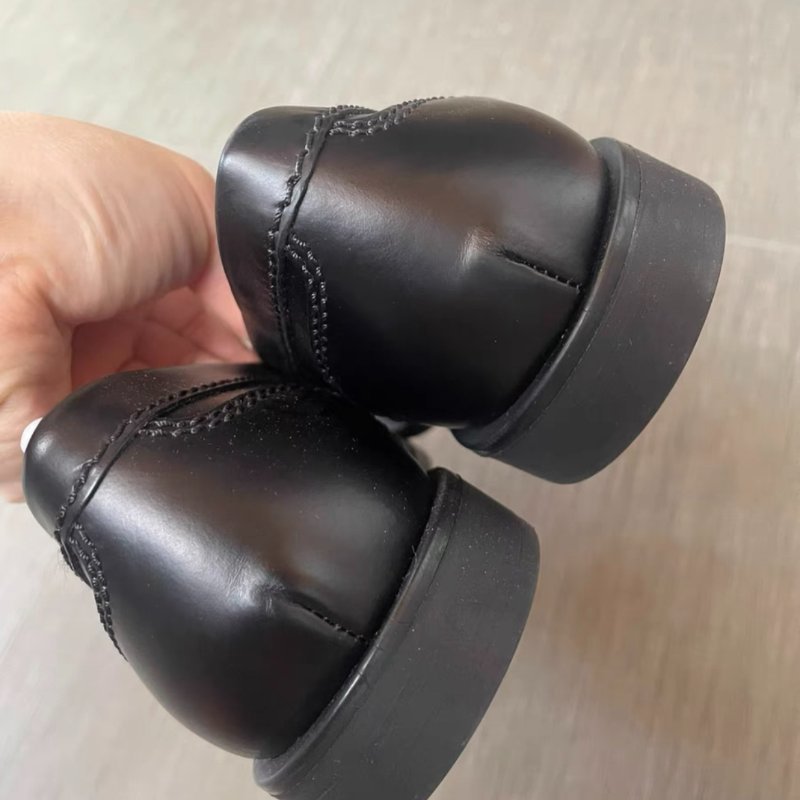 Miu miu 黑色 樂福鞋 36號 全新 原價近四萬-4