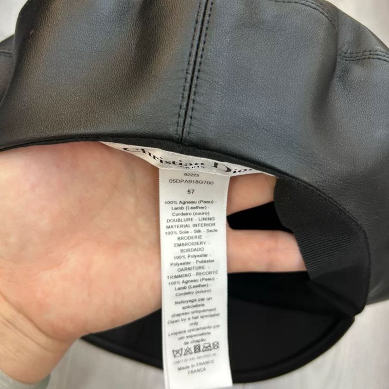 DIOR 黑色報童帽 57CM 僅試戴閒置 原價四萬左右-4